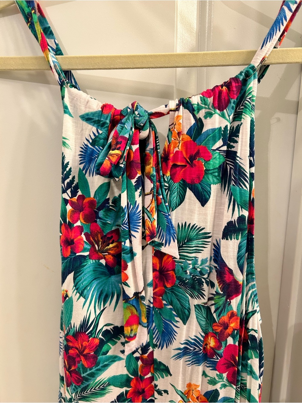 Tommy Bahama Tropical Floral Maxi Sundress in Teal & Red - Picture 3 of 3